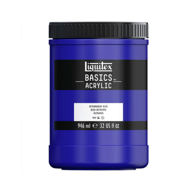 Акриловая краска Liquitex BASICS, 946 мл, Синий ультрамарин