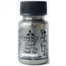 Акриловая краска Cadence Dora Metallic, 50 мл, Антрацит