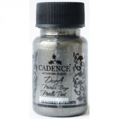 Акриловая краска Cadence Dora Metallic, 50 мл, Антрацит