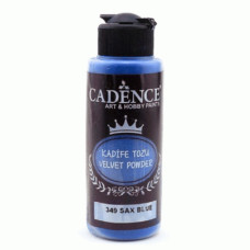 Пудра флок для нігтів оксамитова, Cadence 120 мл Синій