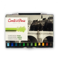 Набор пастели для пейзажа Conte Box 12 шт