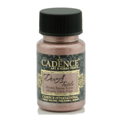 Фарба по тканині Cadence Dora Textil Metallic Fabric Paint 50 мл Рожевий