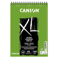 Альбом для эскизов на спирали XL Dessin Light grain 160 г, 14,8x21 см - A5, 30 листов, Canson