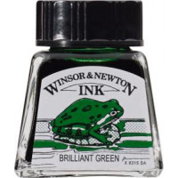 Туш художня Winsor Newton Drawing Inks 14 мл №046 Зелений