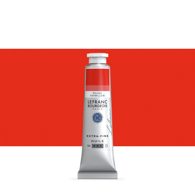 Масляная краска Lefranc Extra Fine 40 мл № 395 Red vermilion Вермильон