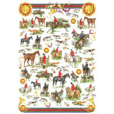 Карта для декупажу Полювання на сходи розмір 50x70 см арт DECOUP01_029