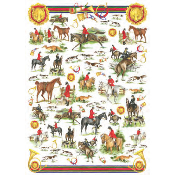 Карта для декупажу Полювання на сходи розмір 50x70 см