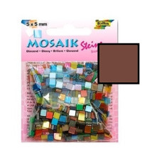 Мозаїка Folia Gloss 45 г/м2, 5x5 мм (700 шт), №85 Chocolate brown (Шоколадний)