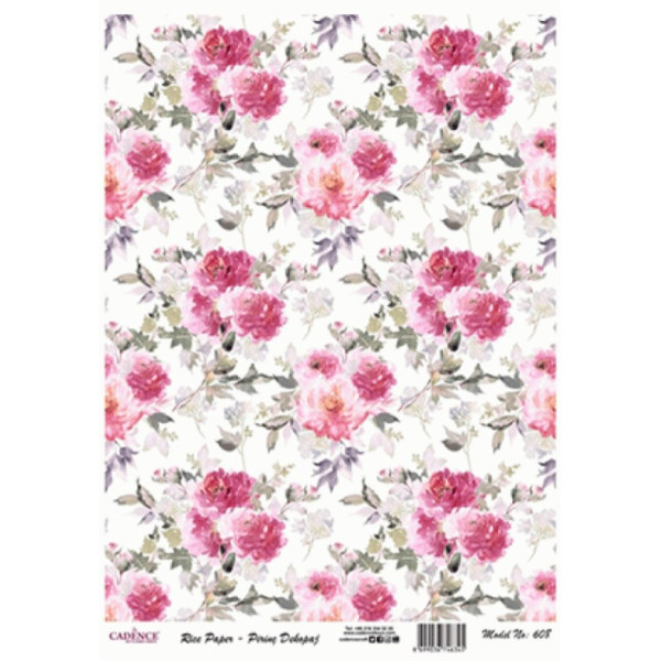 Декупажная карта на рисовой бумаге Rice Paper Decoupage Cadence, №408