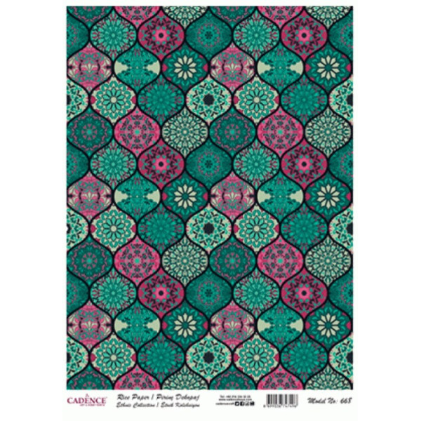 Декупажная карта на рисовой бумаге Rice Paper Decoupage Cadence, №468