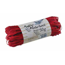 Рафія в мотках Folia Raffia-natural quality 50 гр, № 20 Hot red Темно-червоний