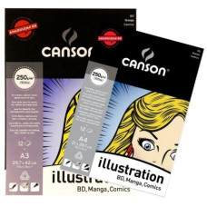 Альбом для маркерів Canson Illustration 250 г/м2, 21x29,7 см, A4, 12 аркушів