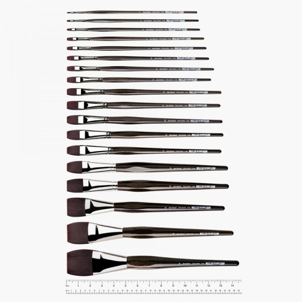Пензель плоска синтетика daVinci Red-Brown Synthetic Fibre 7185, № 12