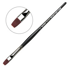 Пензель плоска синтетика daVinci Red-Brown Synthetic Fibre 7185, № 12
