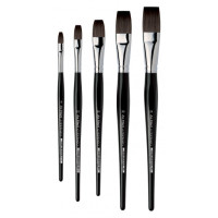 Кисть синтетика плоская DaVinci Casaneo 5898 Extra soft synthetic fibres №12 арт 5898_12