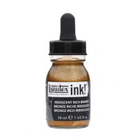 Пигментные чернила Liquitex Artists Acrylic Inks, 30 мл, № 229 Iridesent bright Bronze Бронза