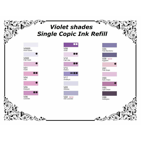 Чернила для маркеров Copic Various Ink V-09 Violet Фиолетовый арт 2007627