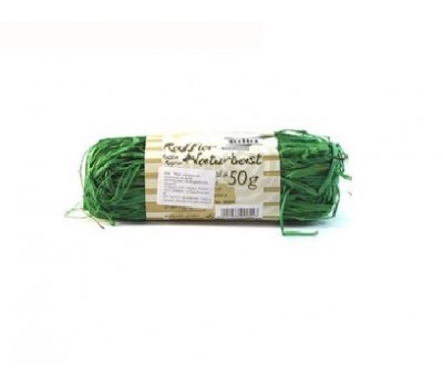 Рафия в мотках Folia Raffia-natural quality 50 гр, № 54 Emeraldgreen изумрудно-зеленый
