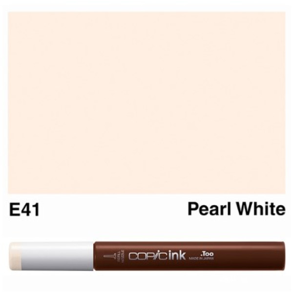 Заправка для маркерів COPIC Ink, E41 Peаrl white Біла перлина, 12 мл