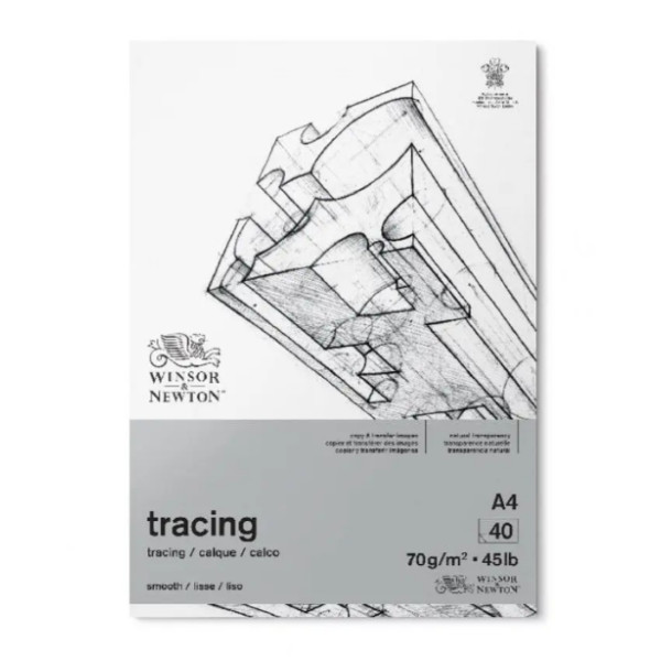 Калька в альбоме Winsor Newton Tracing Paper, 70 г, А4, 40 листов