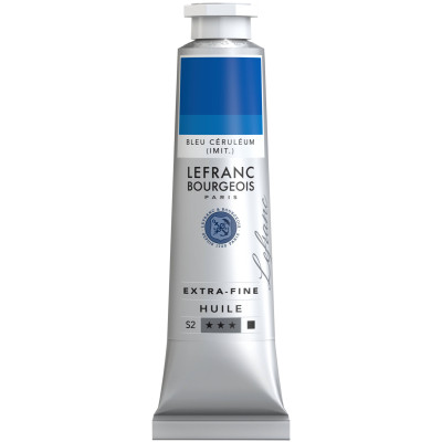 Олійна фарба Lefranc Extra Fine 40 мл №065 Cerulean blue hue Небесно-блакитний