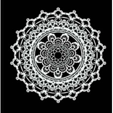 Кружевной трансфер белый Water Application Lace Transfer Cadence White, 17х25 см