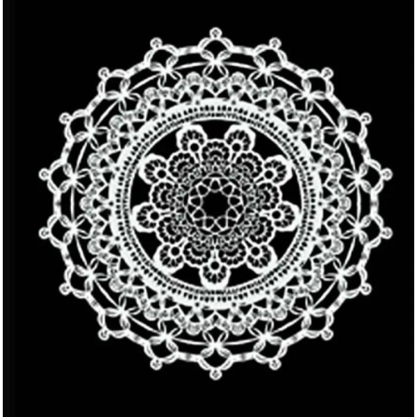 Мереживний трансфер білий Water Application Lace Transfer Cadence White, 17х25 см