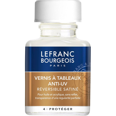 Лак сатиновий Lefranc Bourgeois Satin varnish picture, 75 мл
