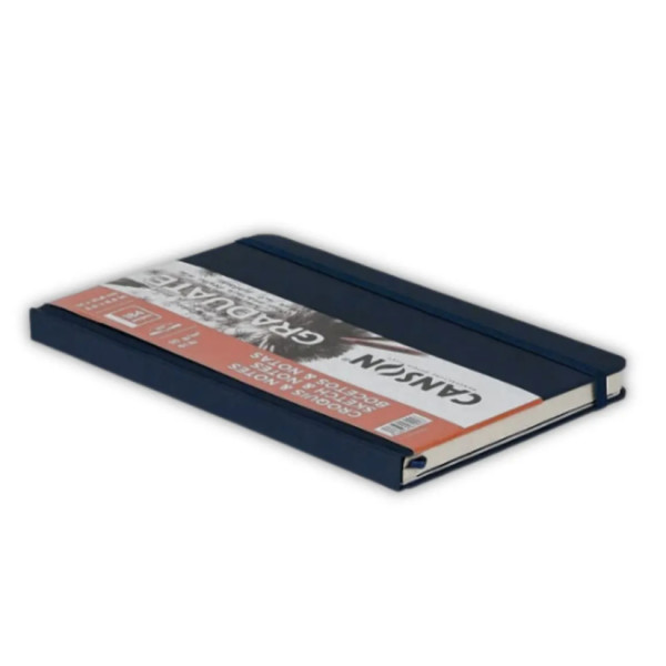 Блокнот Canson Graduate Sketch and Notes, твердый переплет, 90 г, 14,8x21 см, 184 листов, Dark blue
