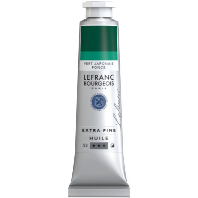 Краска масляная Lefranc Extra Fine 40 мл, 537 Японский зеленый темный