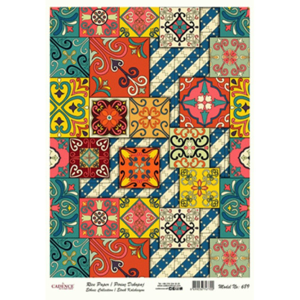 Декупажна карта на рисовому папері Rice Paper Decoupage Cadence, №489