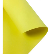 Бумага Folia Tinted Paper 130 г/м2, 50x70 см, №12 Lemon yellow Лимонно-желтый