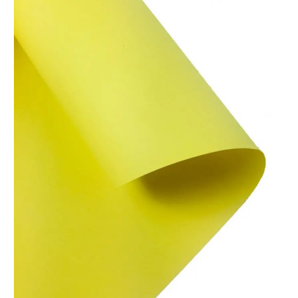 Папір Folia Tinted Paper 130 г/м2, 50x70 см, №12 Lemon yellow Лимонно-жовтий