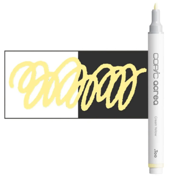 Акриловый маркер Copic Acrea Paint Marker 0,8 мм, 016 Cream Yellow (Кремово-желтый)