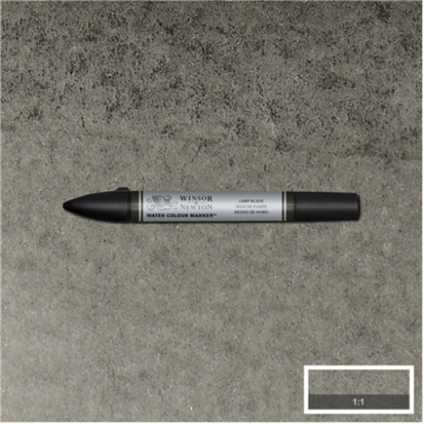 Акварельний маркер Winsor Newton №337 Lamp black Відтінок чорного