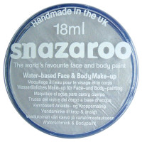 Краска для грима Snazaroo металік Metallic 18 мл, Silver Серебряный