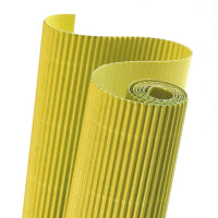 Картон гофрований Folia Corrugated board E-Flute, 50x70 см, № 12 Lemon yellow Лимонно-жовтий