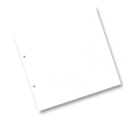 Картон для альбома Folia Ring binder dividers 300 г/м2,21,5x22,5 см 20, № 00 White белый арт 63900