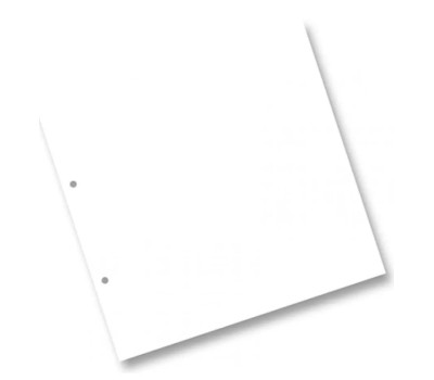 Картон для альбому Folia Ring binder dividers 300 г/м2,21,5x22,5 см 20, № 00 White білий арт 63900