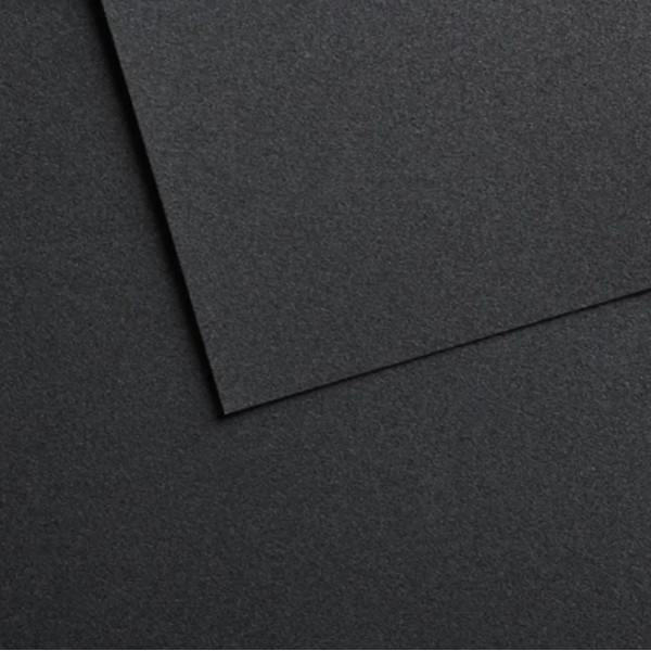 Бумага для пастели №608 Темно-серая Dark grey Mi-Teintes Velvet Canson, 430 г/м2, 50x65 см, 1 лист