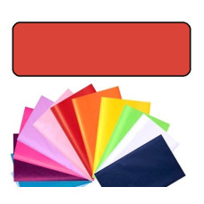 Папір обгортковий тишею однотонний Folia Tissue Paper 20 г/м2, 50x70 см, 13 аркушів, №20 Red Червоний