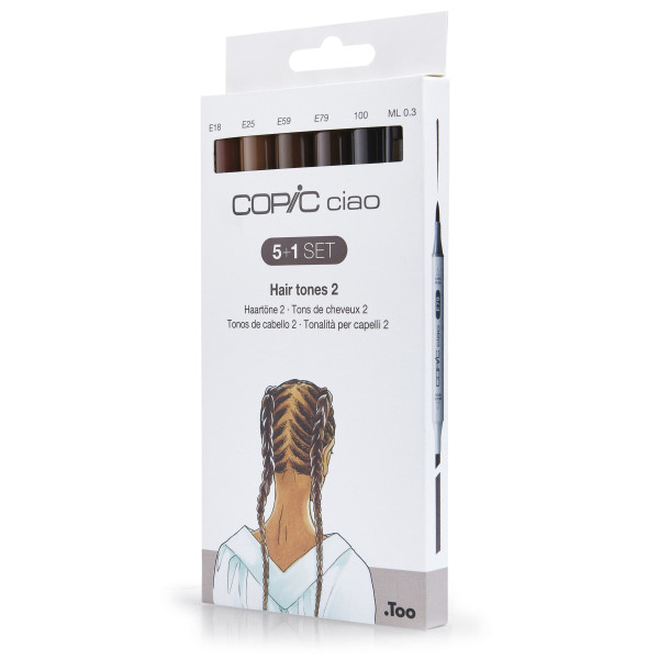 Набір маркерів Copic Ciao Set "5+1", Hair Tones 2