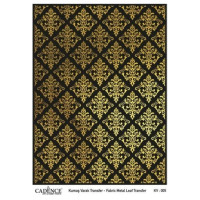 Трансфер универсальный Metal Leaf Background Fabric Transfer Cadence 29,7*42 G-005, Золото