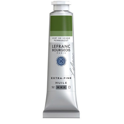 Олійна фарба Lefranc Extra Fine 40 мл №568 Sap green permanent Сапфір зелений перманентний