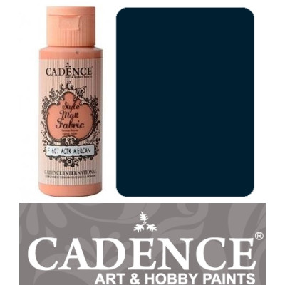 Краска по ткани Cadence Style Matt Fabric Paint, 59 мл, Прусский синий