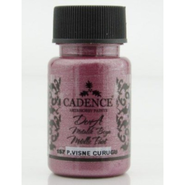 Акрилова фарба металік Cadence Dora Metallic Paint, 50 мл, Бордо