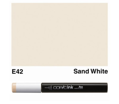 Заправка для маркеров COPIC Ink, E42 Sand white Песчано-белый, 12 мл