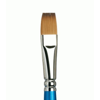 Кисть плоская зауженная синтетика Winsor Newton 555 Cotman Brushes, № 14