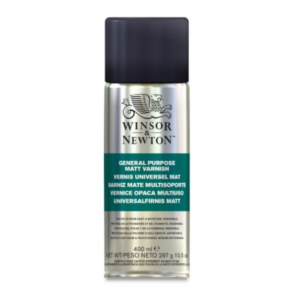 Лак матовий універсальний в аерозолі Winsor Newton Professional matt varnish spray, 150 мл