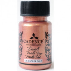 Акриловая краска Cadence Dora Metallic, 50 мл, Коралловое золото